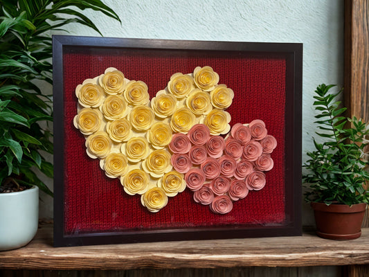 Connected Hearts Shadow Box
